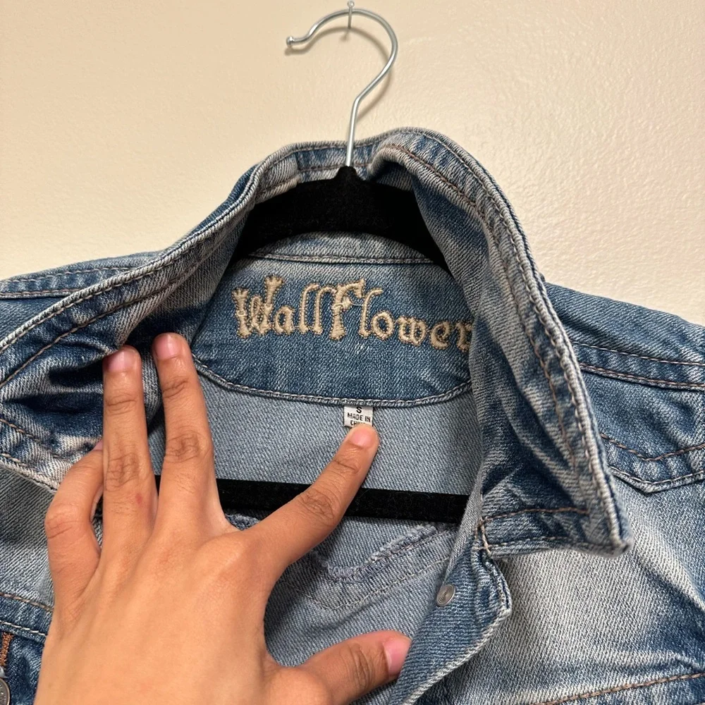 Denim vest jacket - Picture 3 of 4